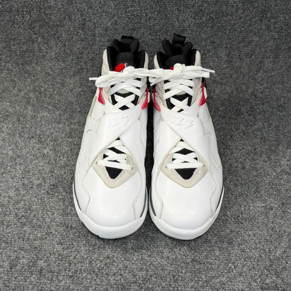 Jordan 8 Retro Shoes Men's 8‎ Bugs Bunny White Grey Red Athletic Sneakers
